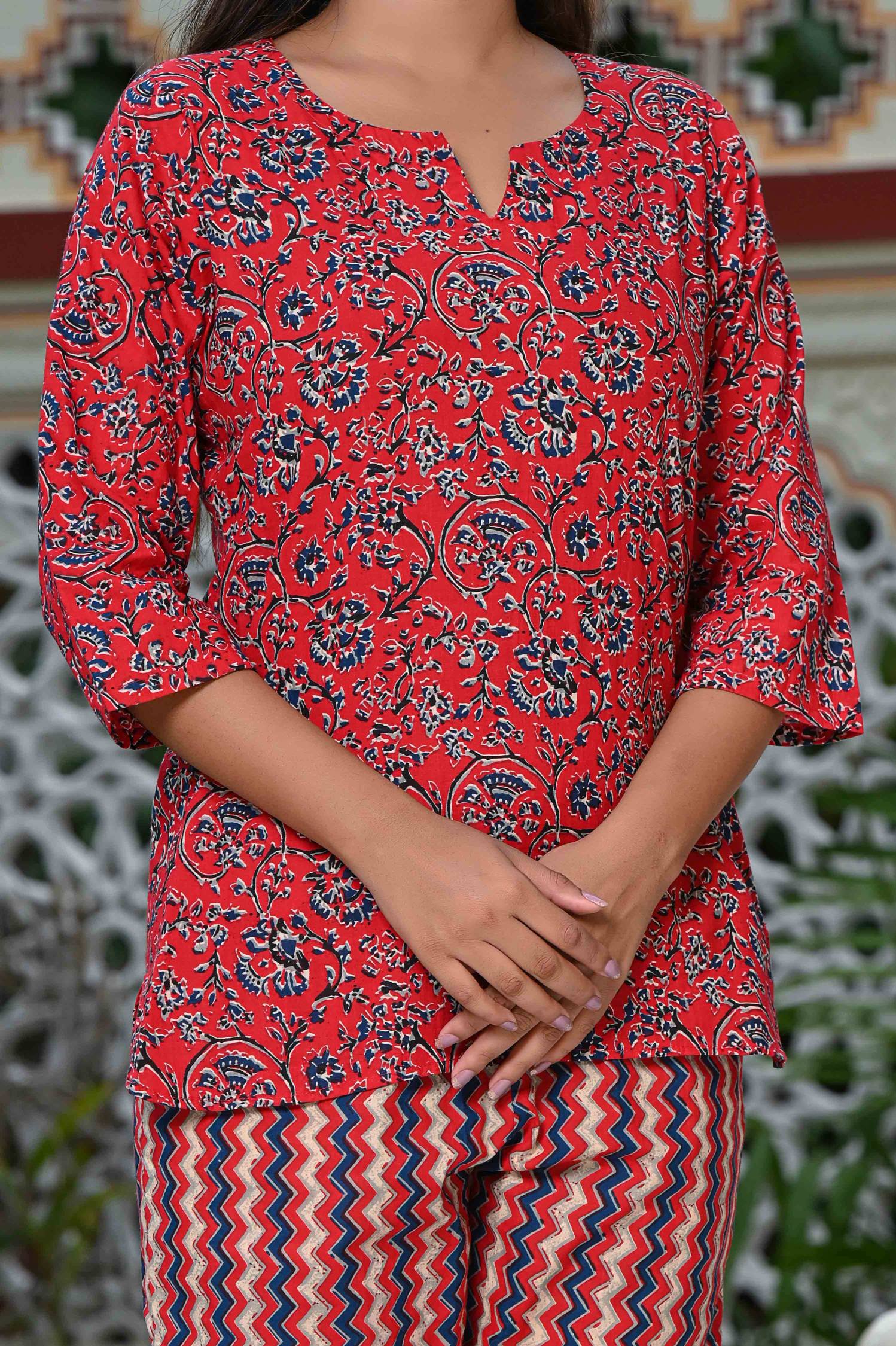 Red Hazelwood Loungewear set 2