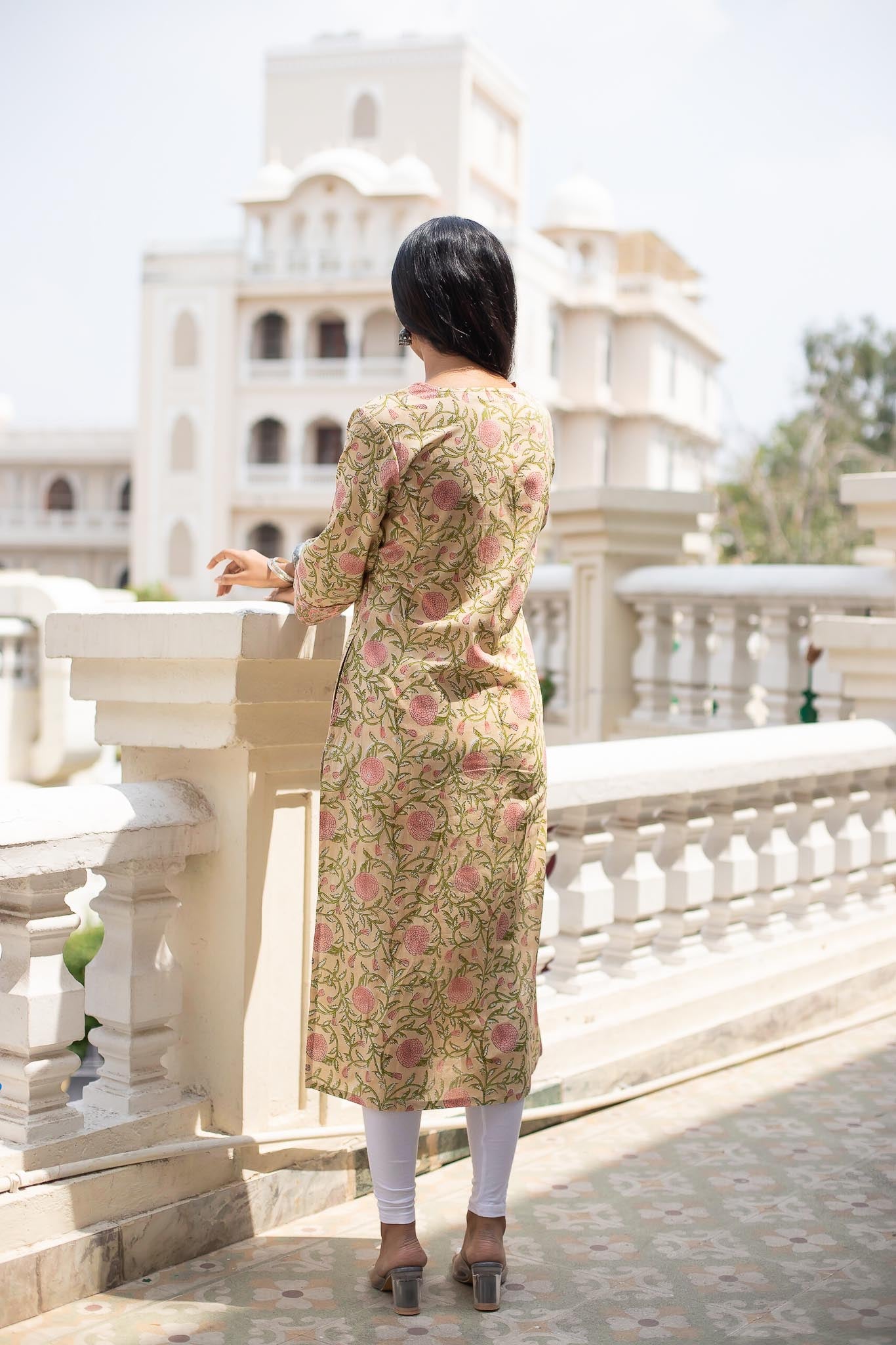 Wild Sunshine Straight Kurti 2