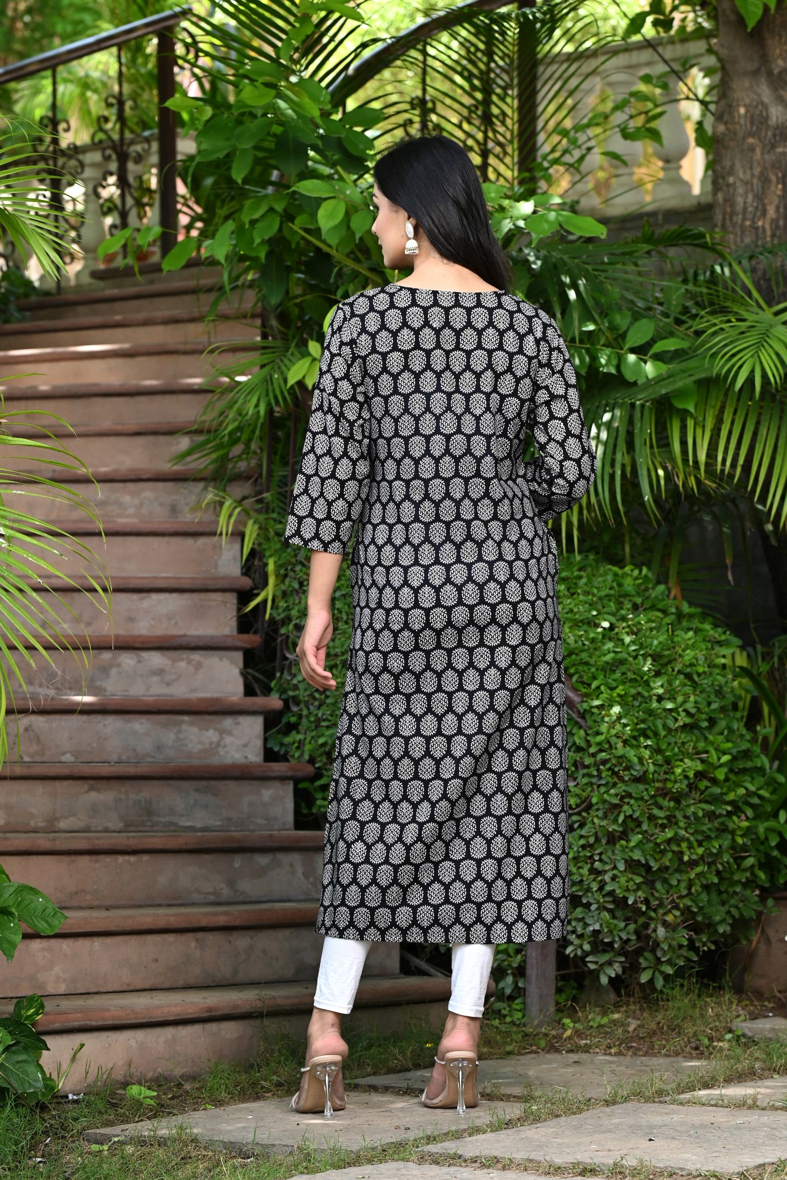 Salt and Pepper Straight Kurti 3