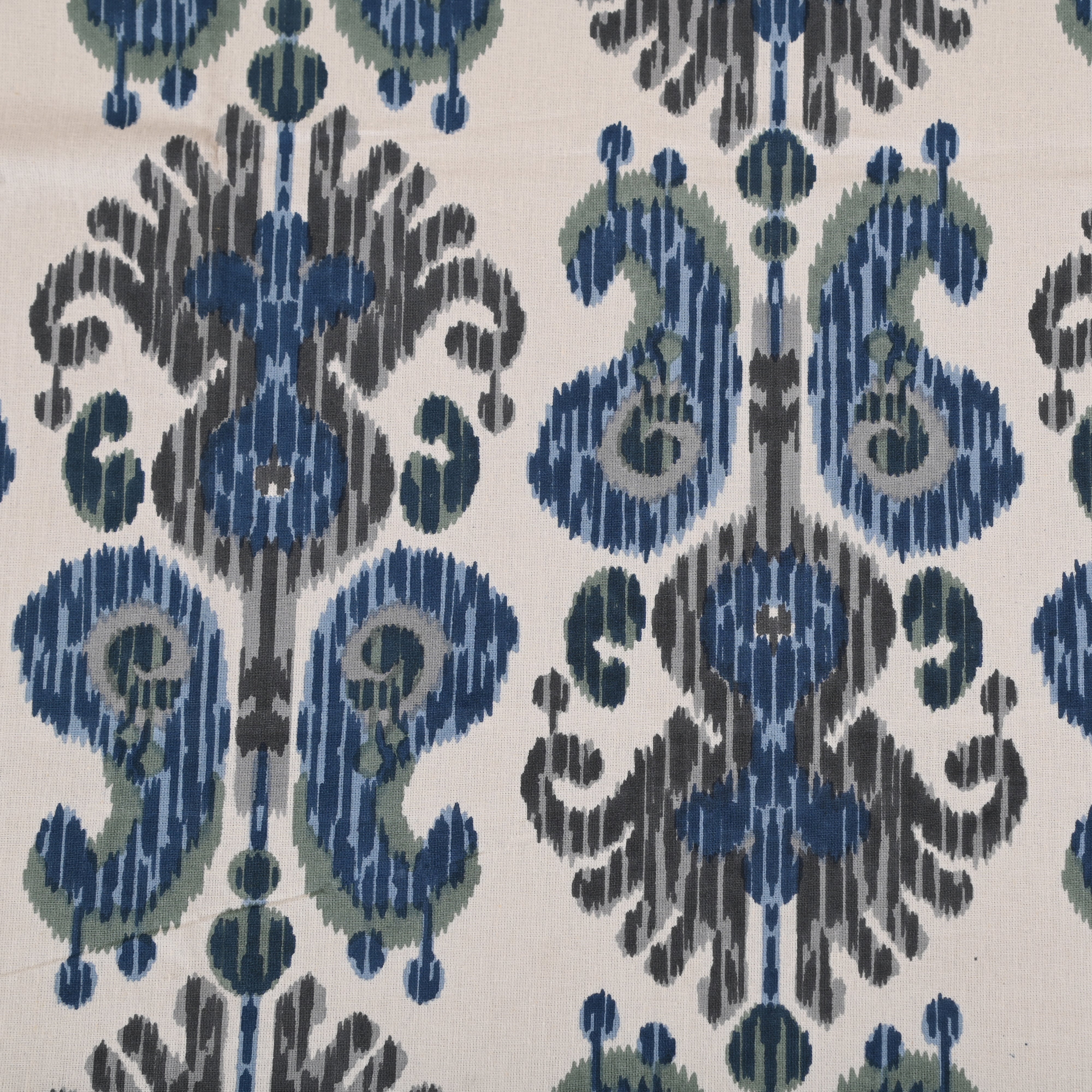 Cotton Jumbo King Size Bedsheet | Blue Trellis
