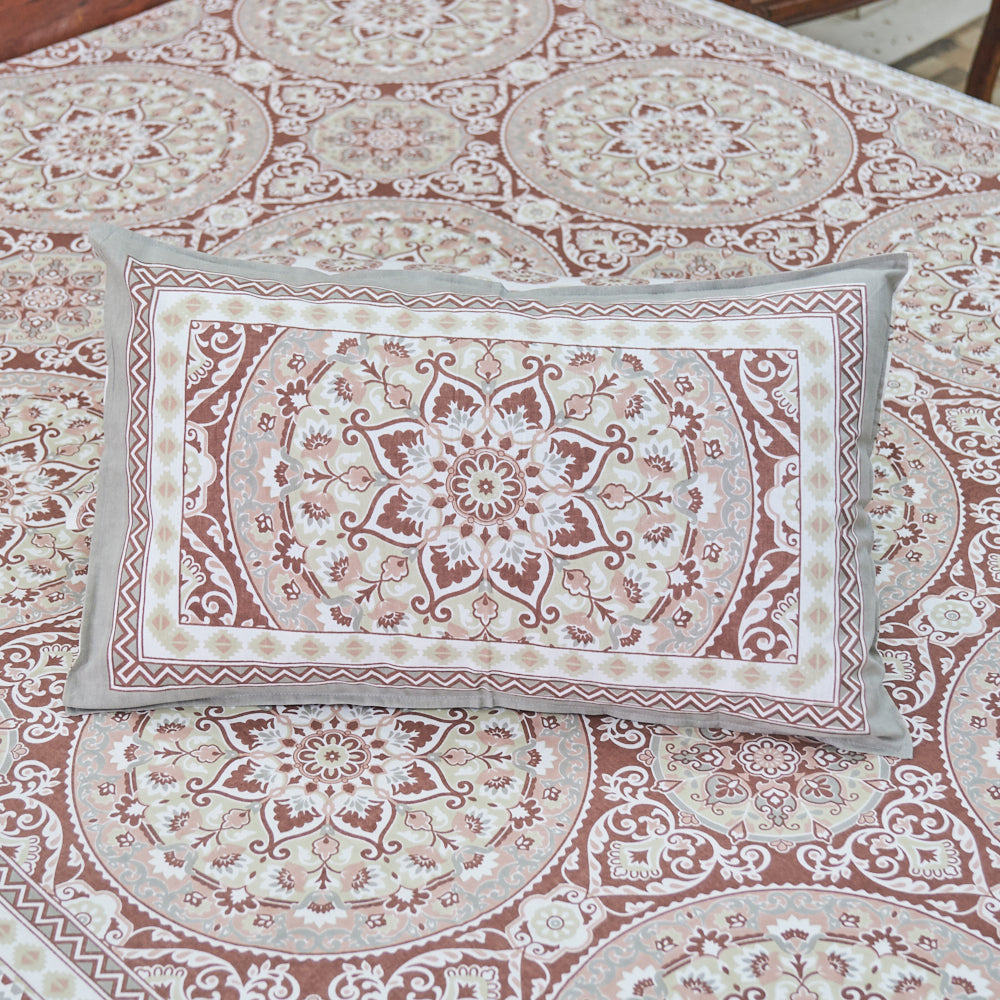 Cotton Flower Bel Print turkish Rose Queen Size Bedsheet