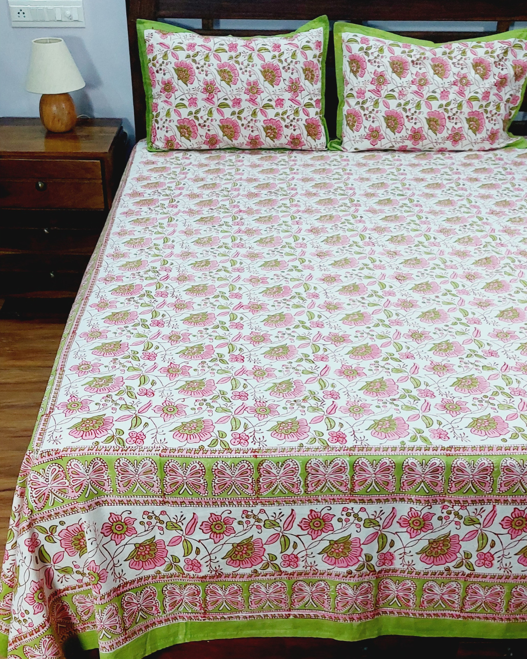 Cotton Jumbo King Size Bedsheet