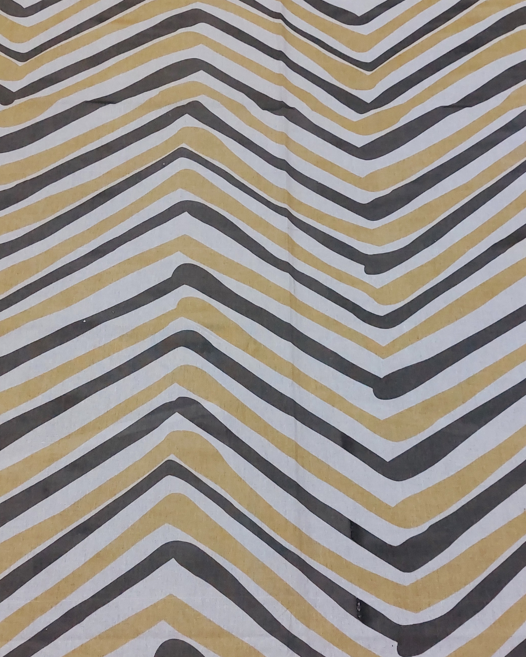 Cotton Jaipuri Heritage Yellow-Grey Single Bedsheet