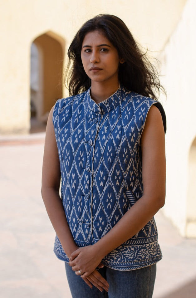 Riva Quilted Sleeveless Jacket