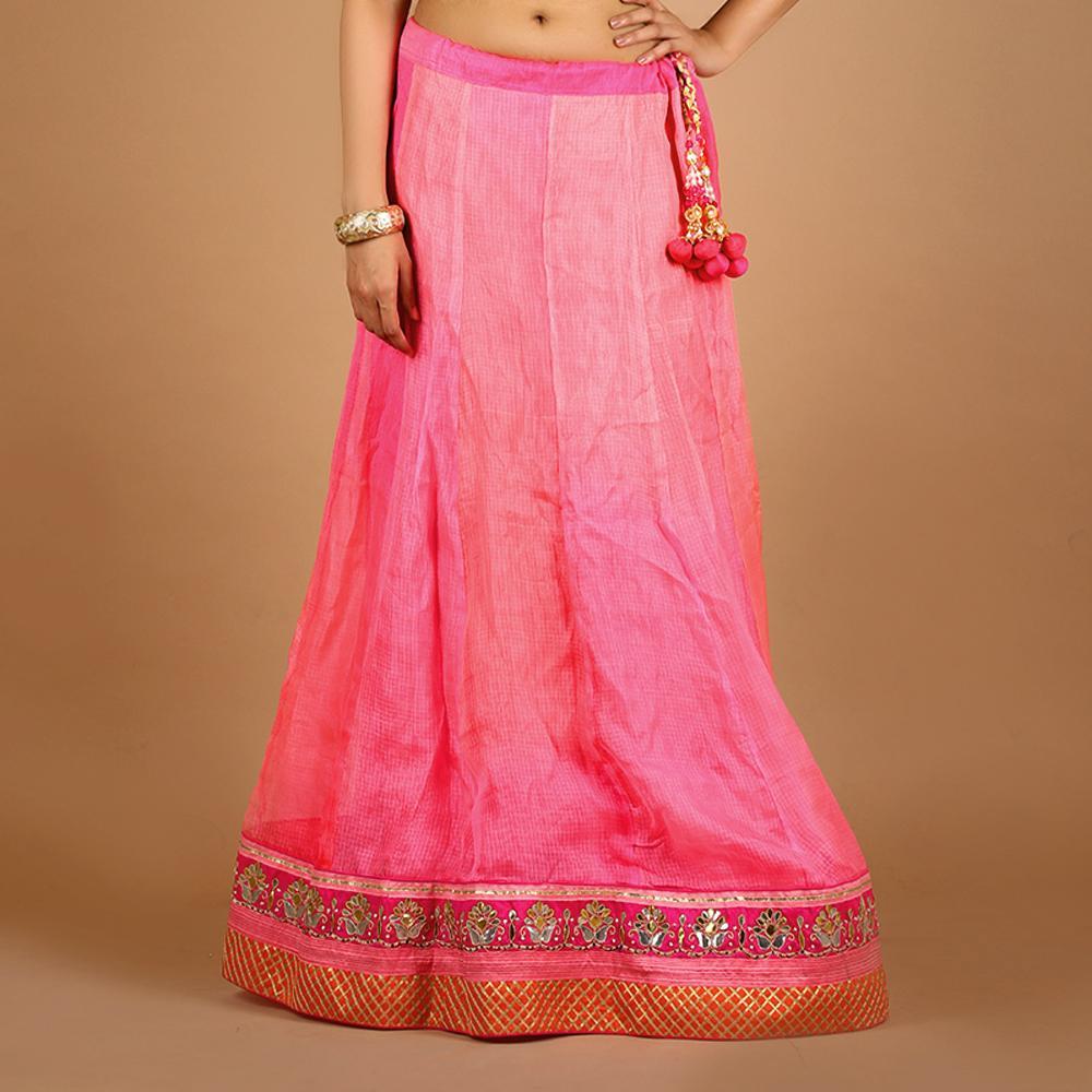 Kota Silk Lehnga with Gota Work Border (299078615080)
