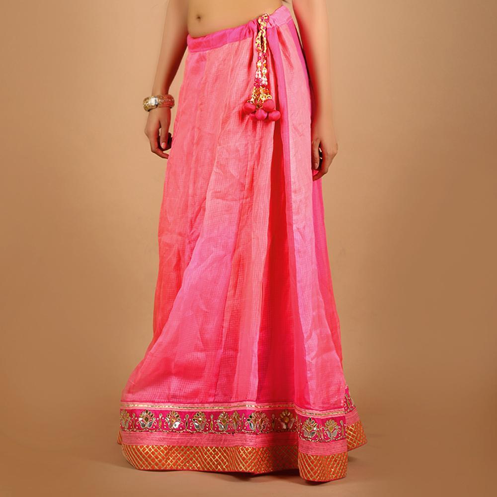 Kota Silk Lehnga with Gota Work Border (299078615080)