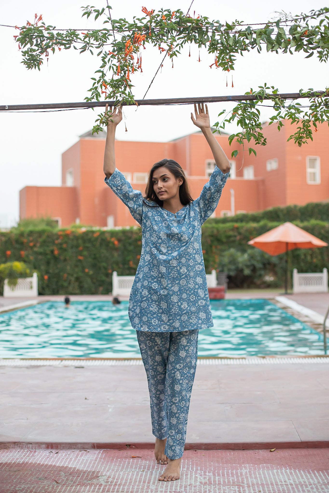 Aasman Blue Lounge Wear Set