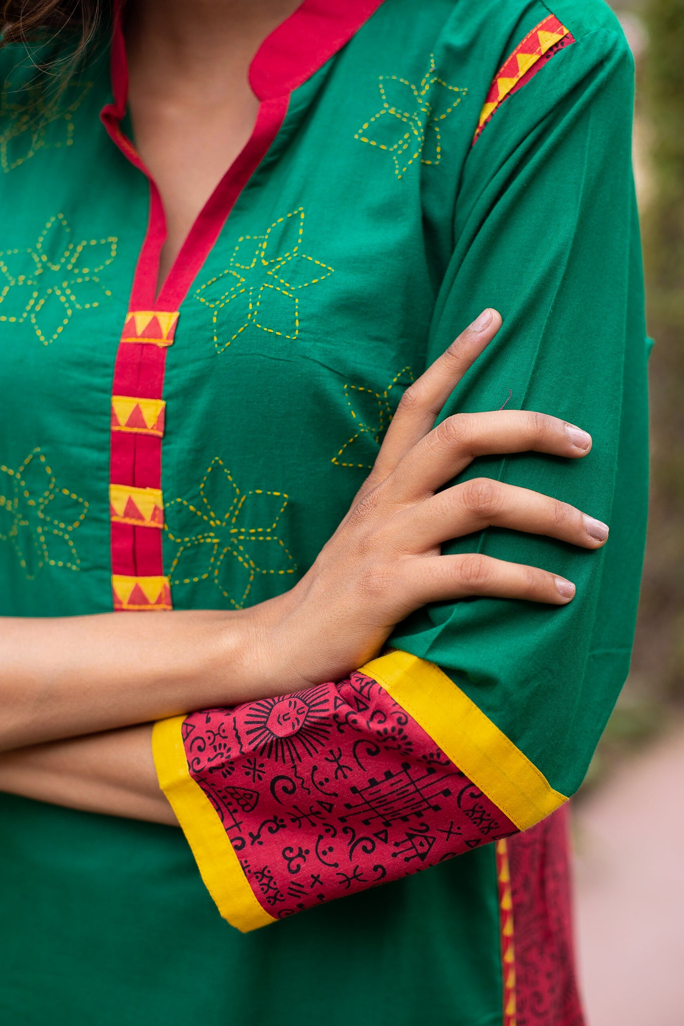 Cotton Embroidery Kurti
