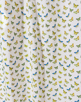 Cotton Curtain Blue Green Butterflies Print 2 (6742416621667)