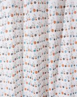 Cotton Curtain Orange Blue Bicycle Block Print 1 (6742416687203)