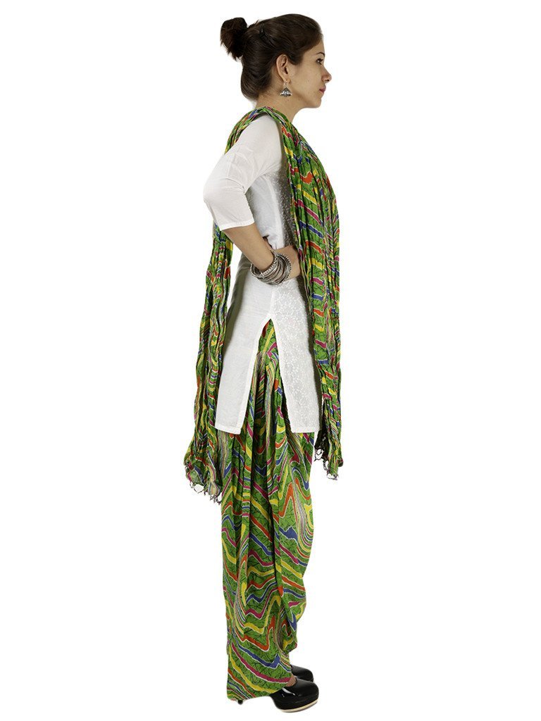 Cotton Salwar with Dupatta Leheriya (6645345473)