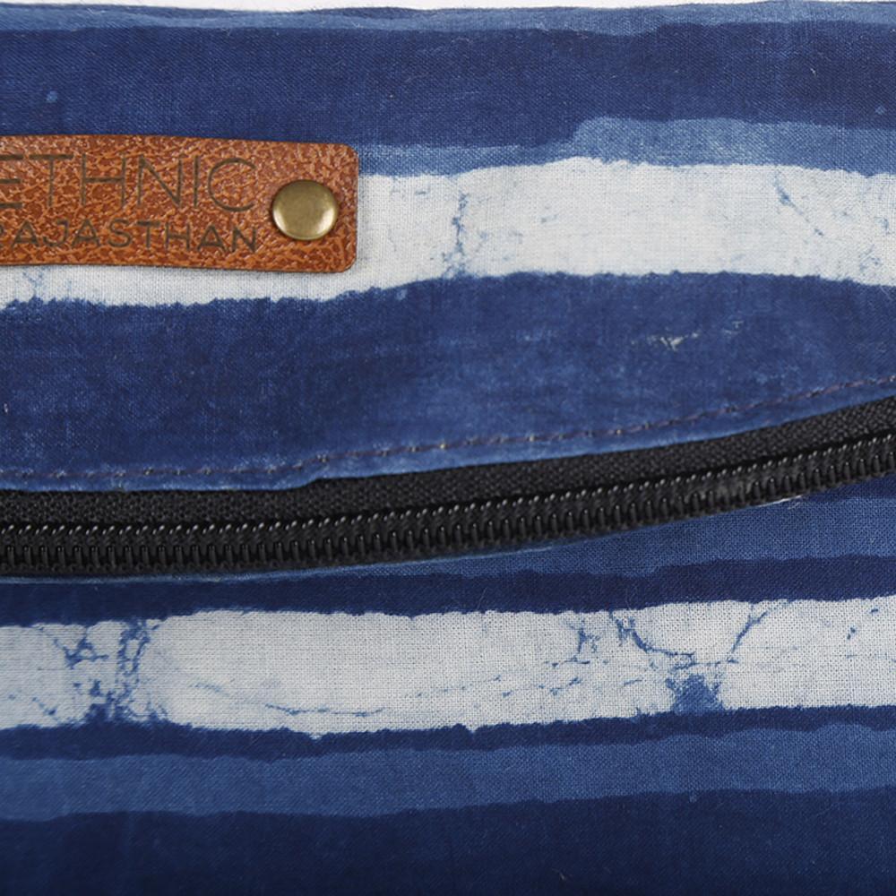 Indigo Geometric Block Print Clutch (8311616769)