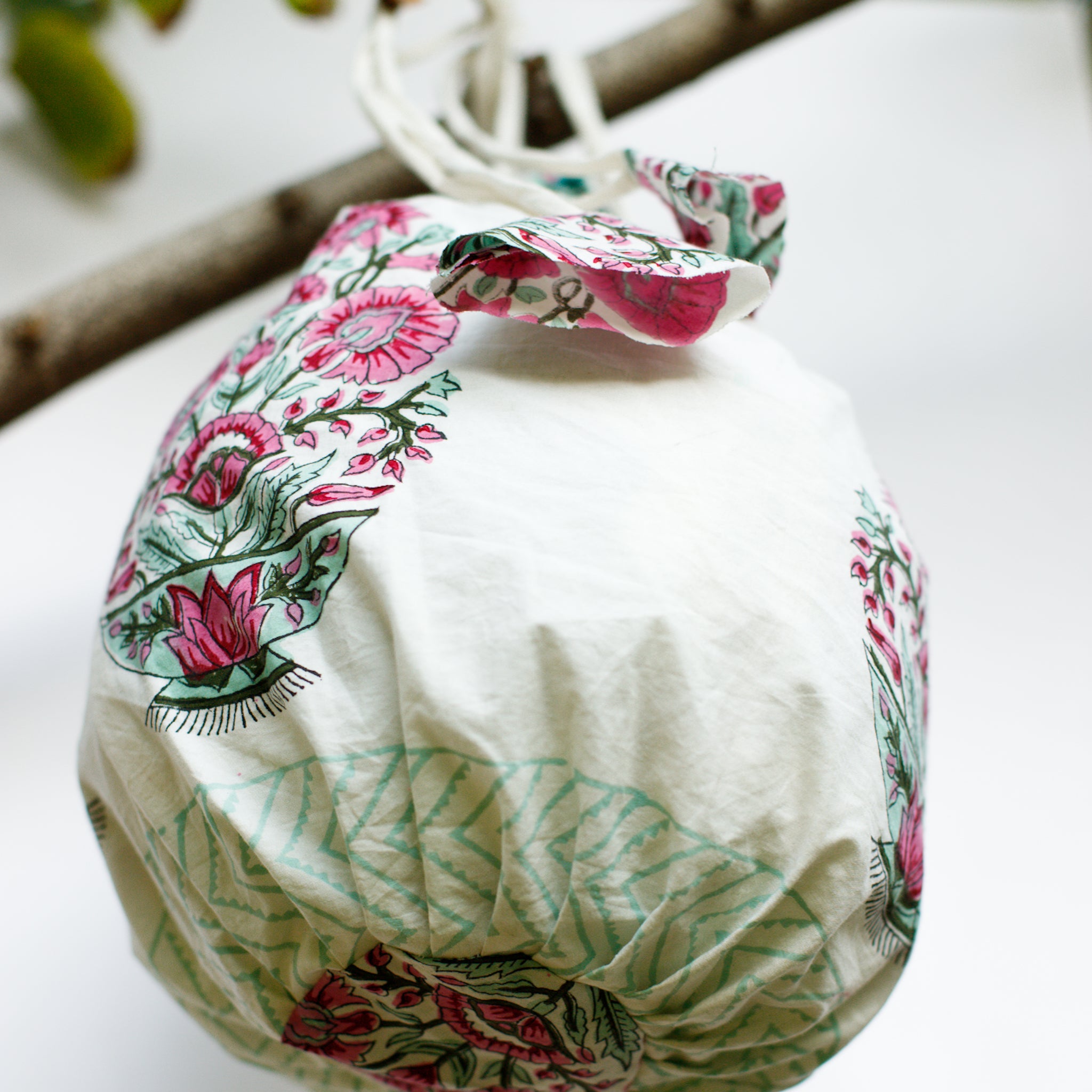 Candy Crush Cotton Potli | Pink & Green