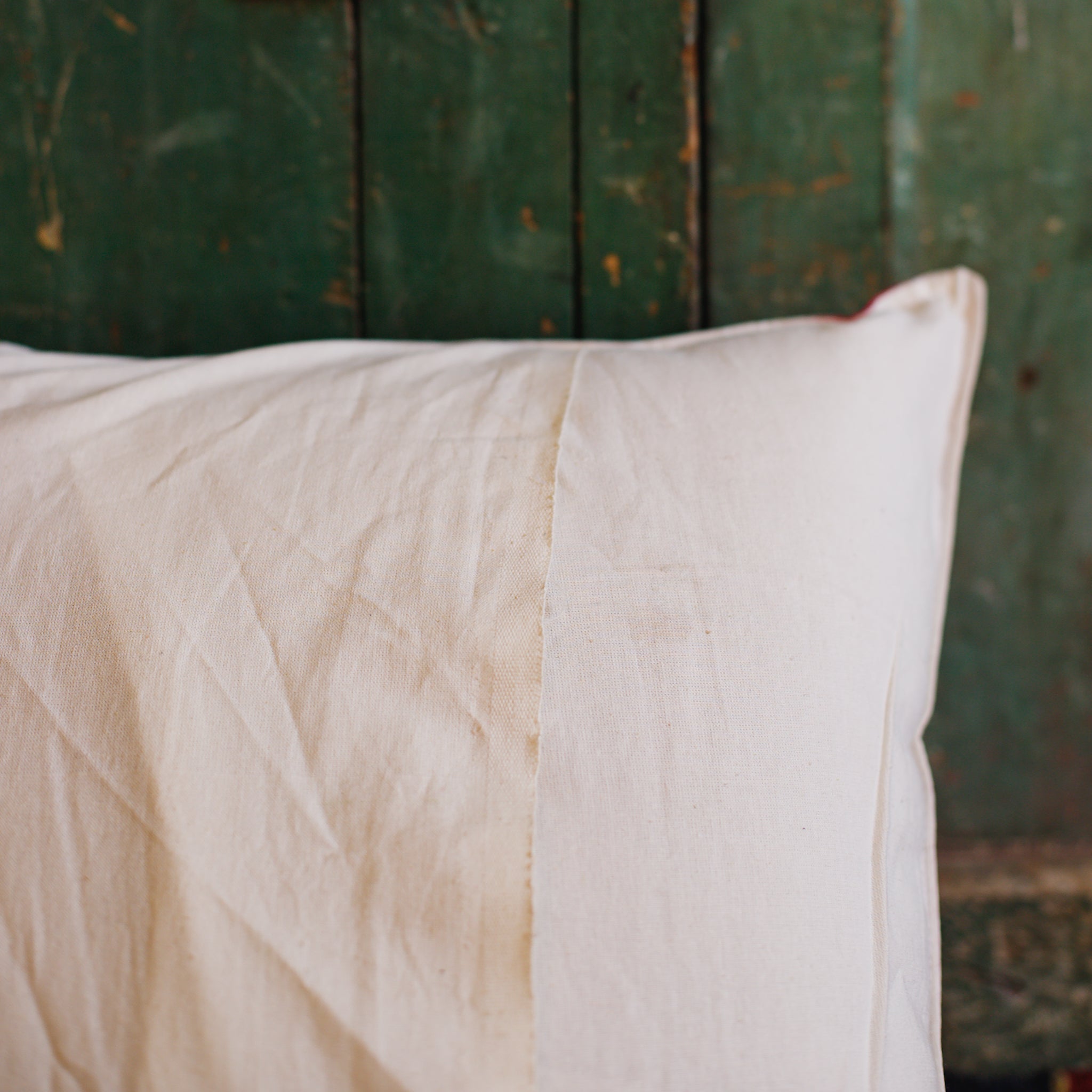 Cotton Cushion Cover Pink Grey Tulip Boota Block Print 16 x 16 Inch