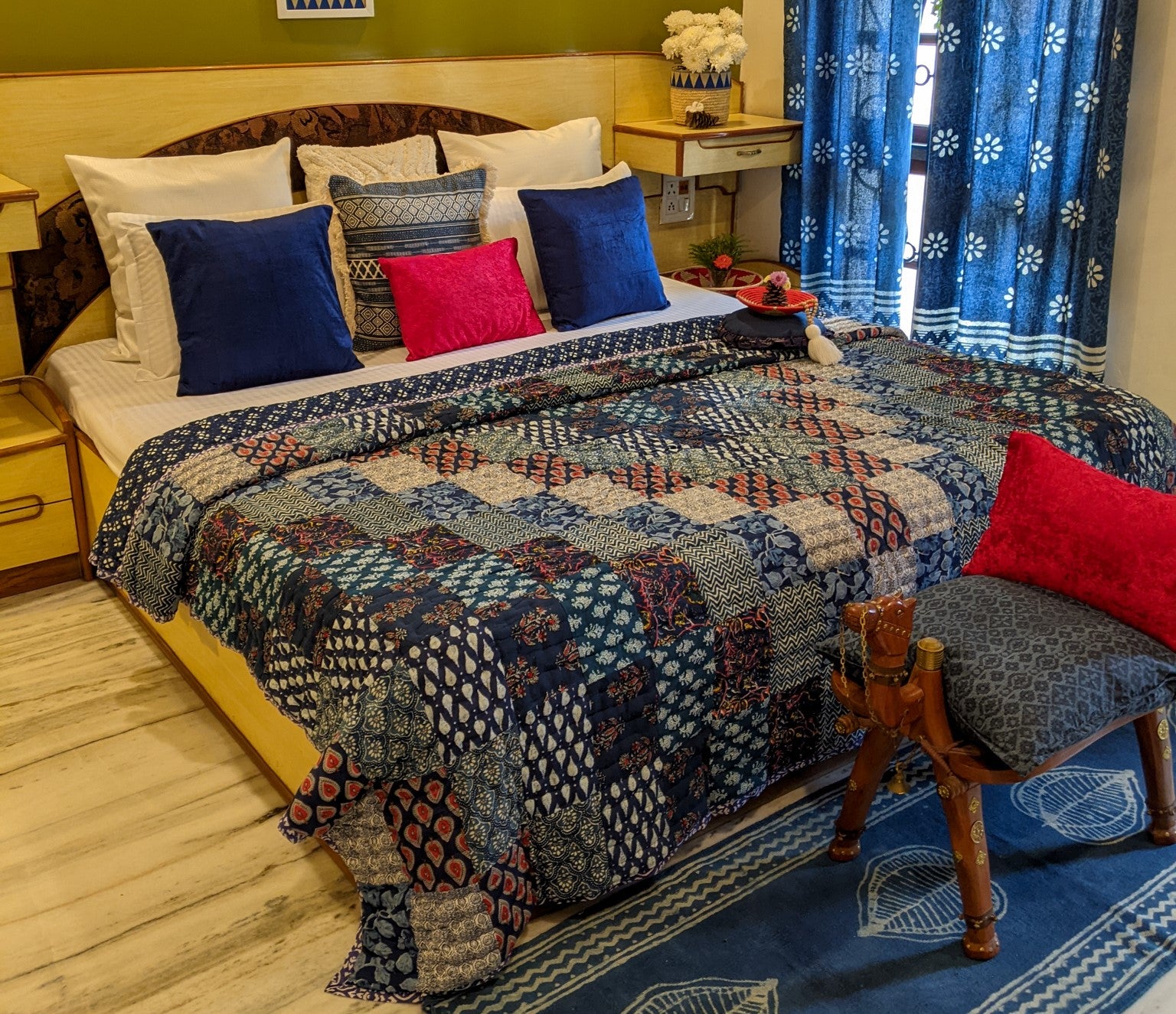 Ethnic Rajasthan indigo fever