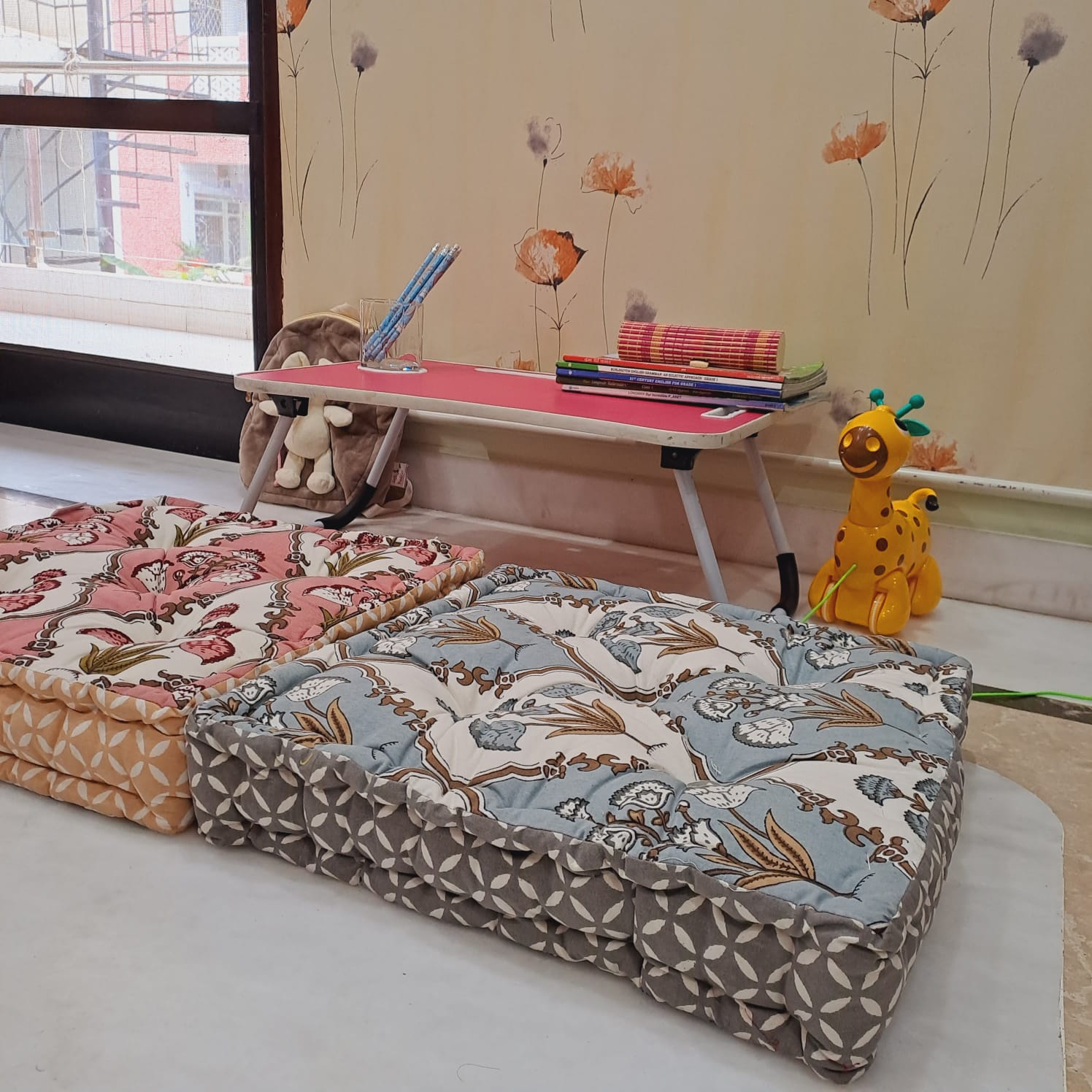 ethnic rajasthan floor cushion 