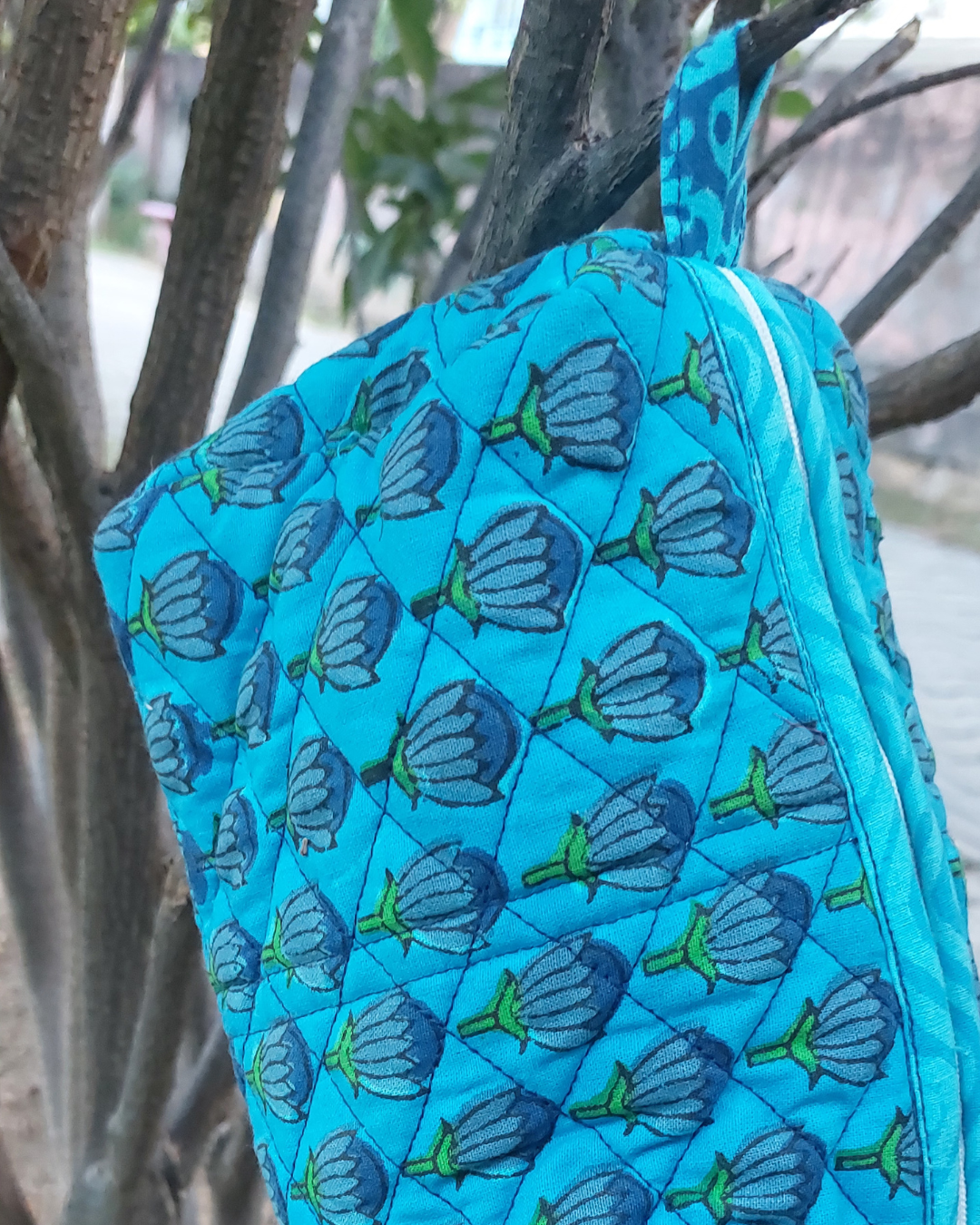 Blue Lotus Utility Pouch Set of 3