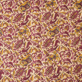 Cotton Queen Size Bedsheet - Magenta Floral Jaal