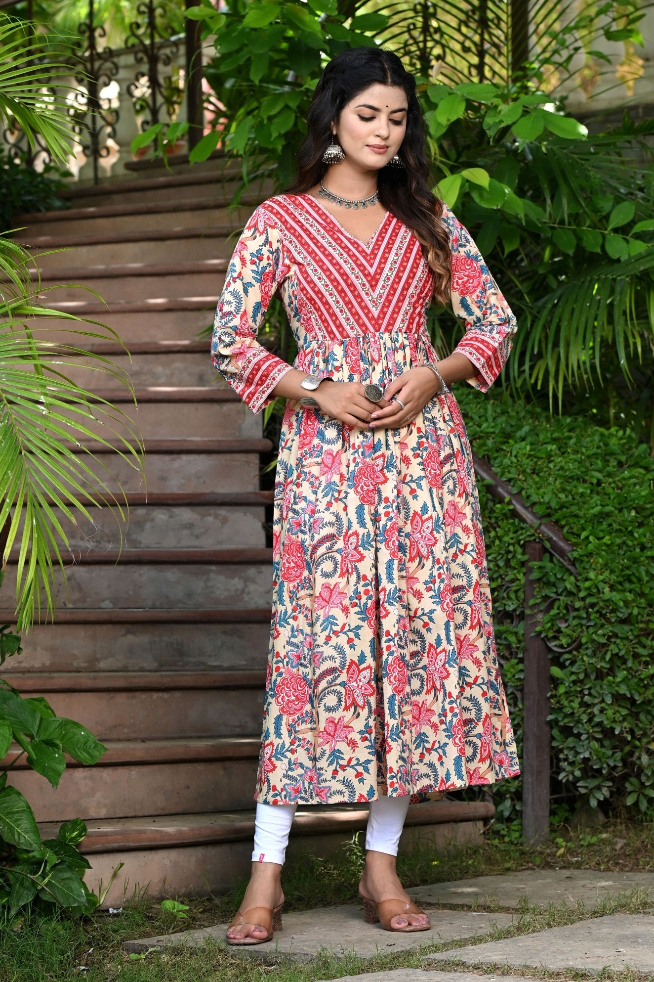 Tomatina Long Kurti 3