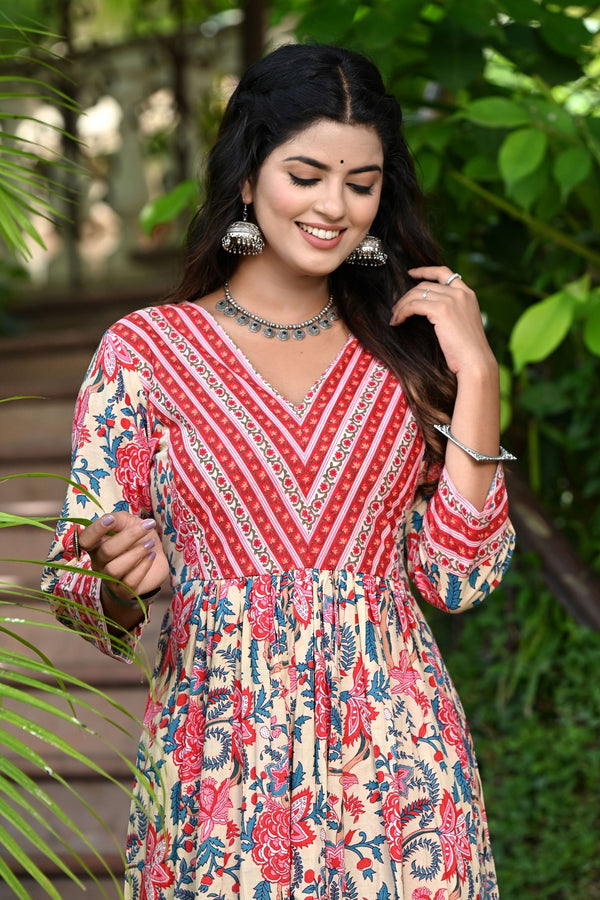 Tomatina Long Kurti 1