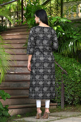 Black Jasper Straight Kurti 4