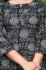 Black Jasper Straight Kurti 2