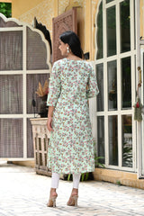 Mint Ricotta Straight Kurti 4