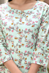 Mint Ricotta Straight Kurti 3