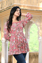 Playful Pink Short Kurti