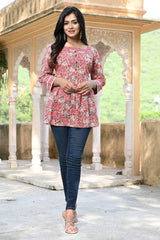 Playful Pink Short Kurti