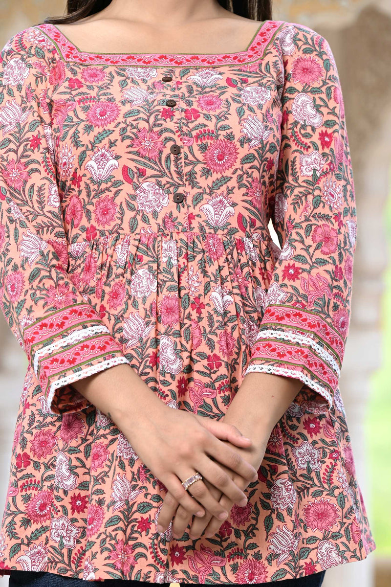 Playful Pink Short Kurti