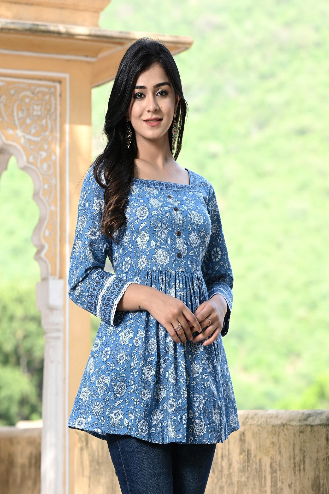 Blue Heaven Short Kurti