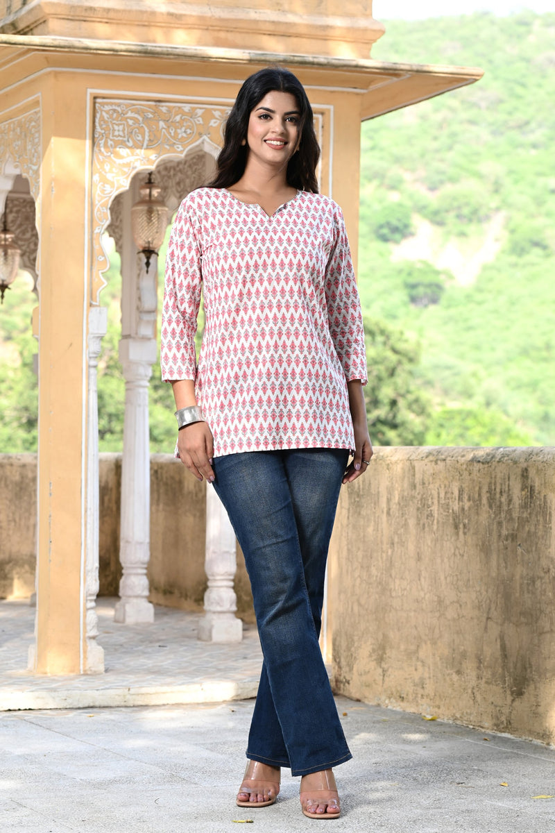 Pink Plum Short Kurti 3