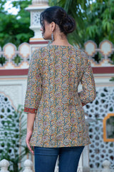 Golden Beet Short Kurti