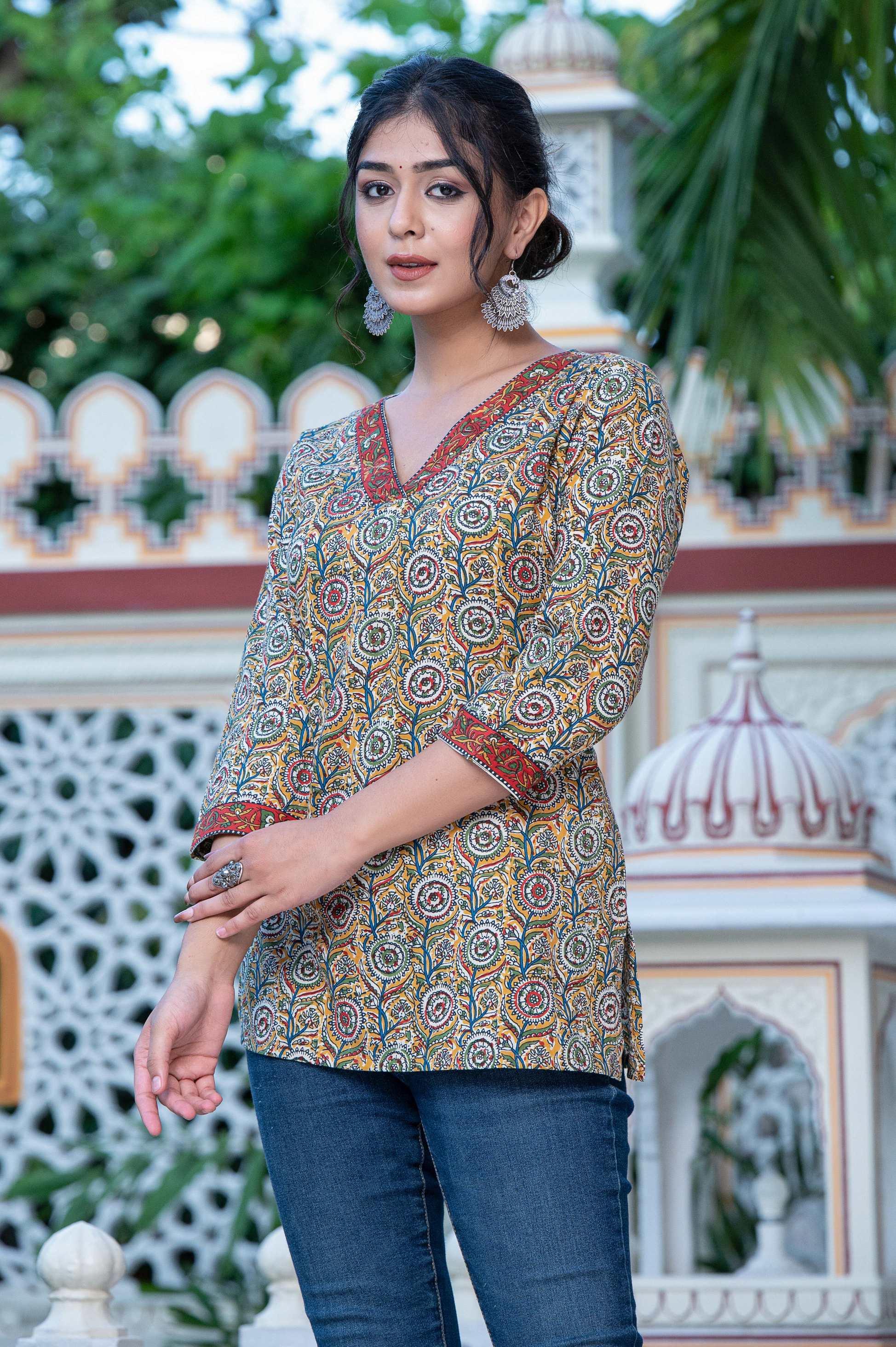 Golden Beet Short Kurti