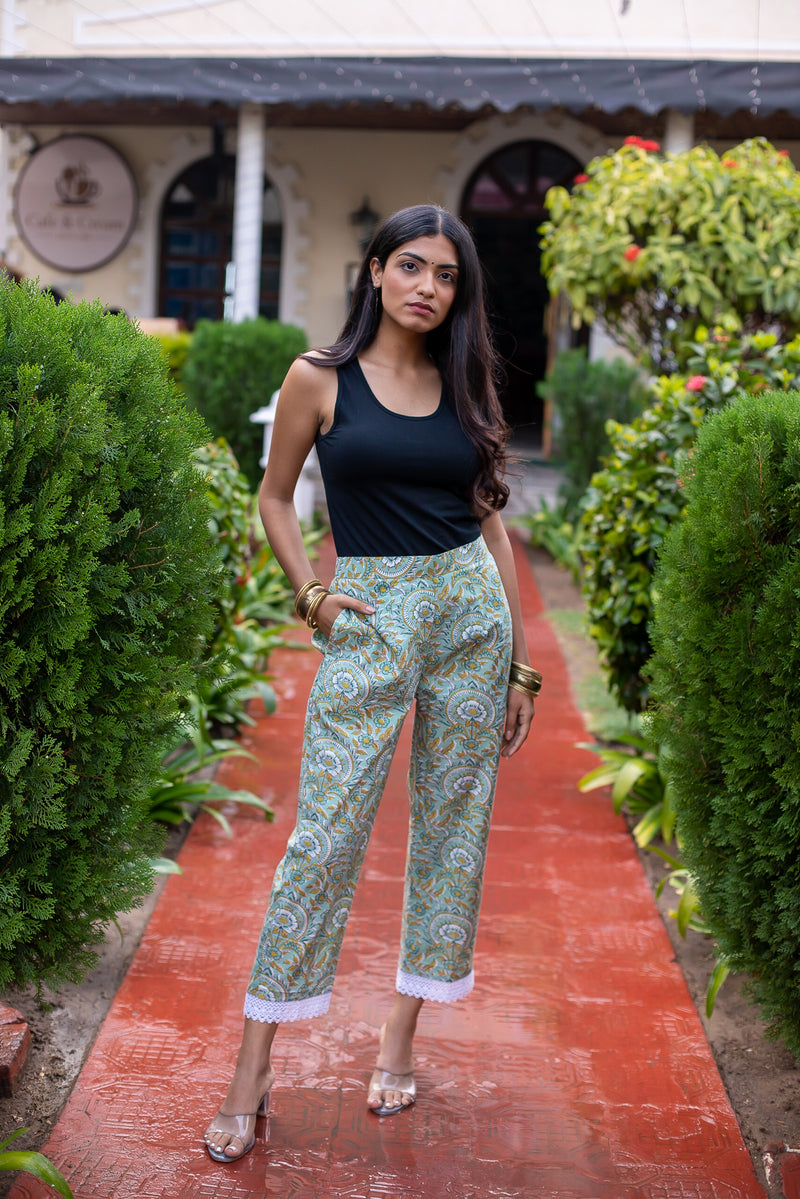 Crop Top with Pants & Shrug | KRISHRIYAA-947 | Cilory.com