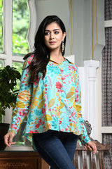 Basant Blue Women's Shirt 2