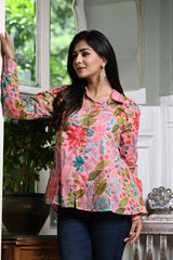 Satrangi Pink Women's Shirt 2