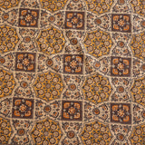 Cotton Queen Size Bedsheet - Yellow Floral Ogee