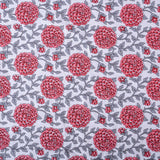 Cotton Queen Size Bedsheets - Pink Marigold
