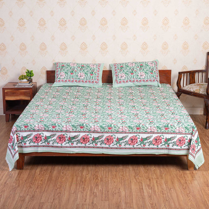 Cotton Queen Size Bedsheet - Bahaar