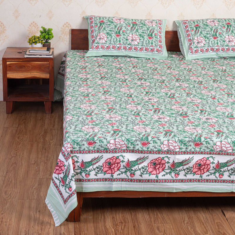 Cotton Queen Size Bedsheet - Bahaar