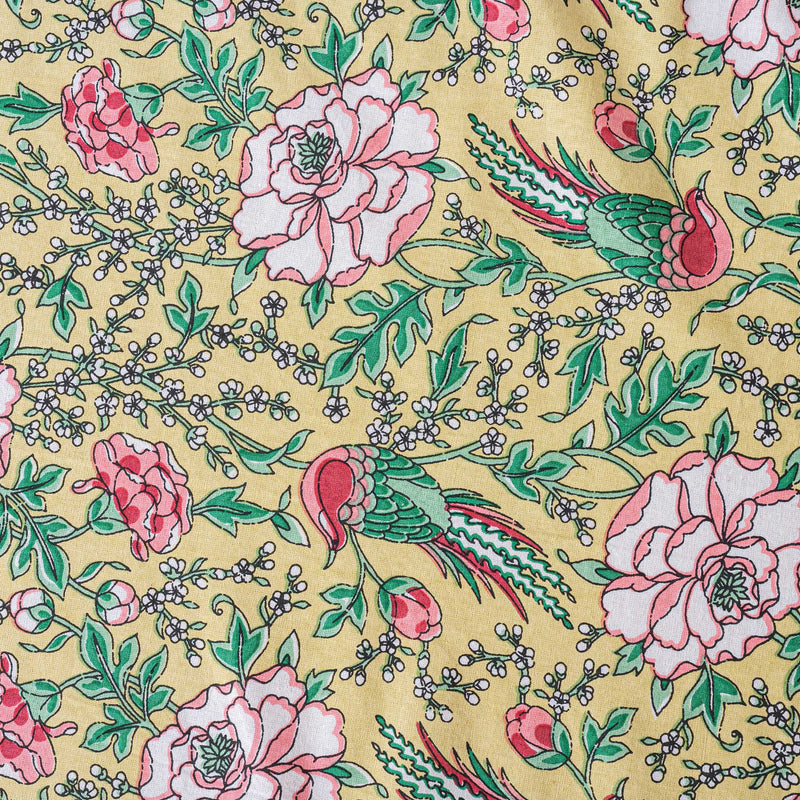 Cotton Queen Size Bedsheet - Rose Garden