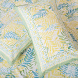 Cotton Queen Size Bedsheet - Leafy Delight