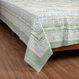 Cotton Queen Size Bedsheet - Leafy Delight