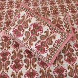 cotton pink trellis king size bedsheet jumbo size