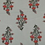 cotton red floral king size bedsheet jumbo size
