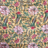 Cotton Mulmul Queen Size Jaipuri Razai Quilt - Blossom Ballet