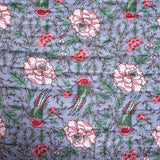 Cotton Mulmul Queen Size Jaipuri Razai Quilt - Floral Wings