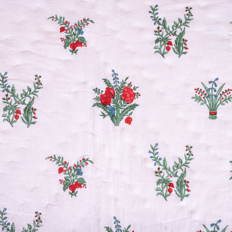 Cotton Mulmul Queen Size Jaipuri Razai Quilt - Bloom Bazaar